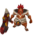 Chef homme des cavernes seigneur de guerre primordial